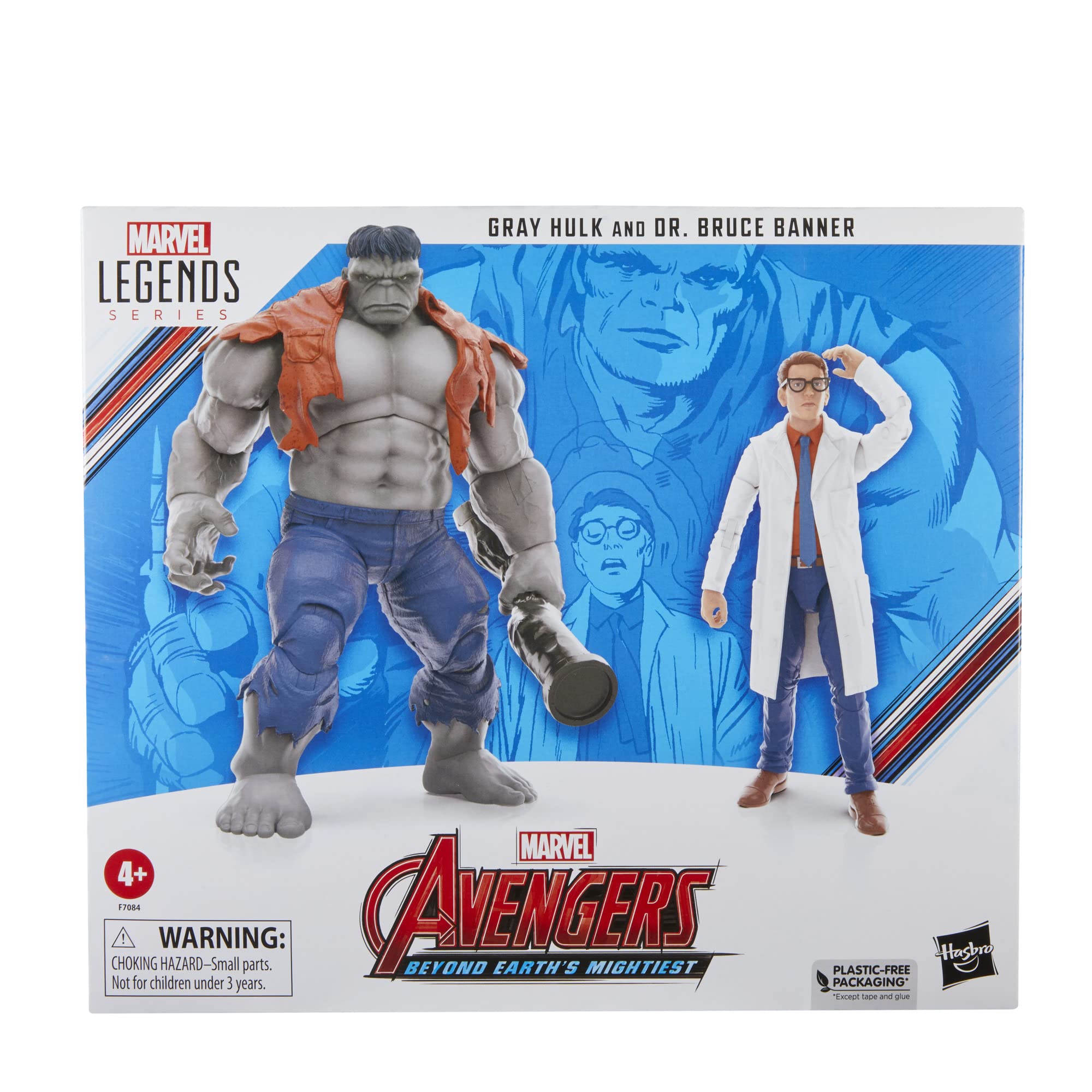 Marvel Legends Dr Bruce Banner front view for collectors.