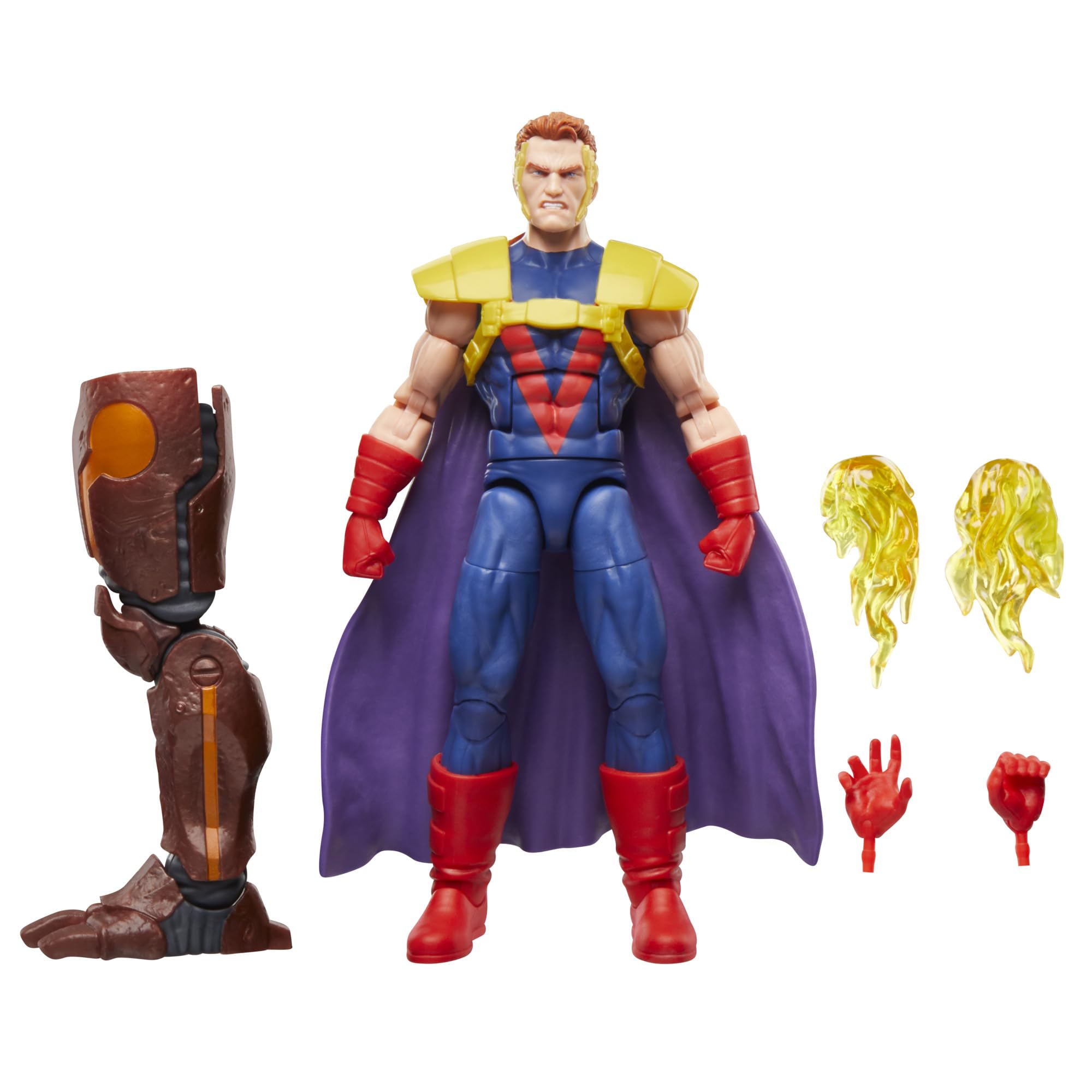 Marvel Legends Fabian Cortez figure front view ideal for shelf display.