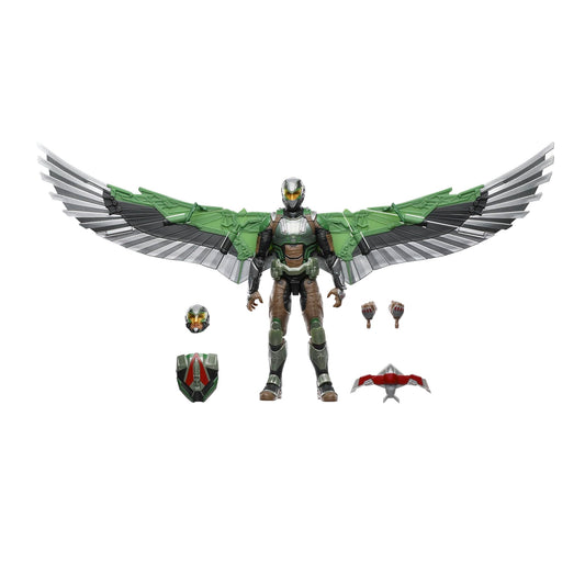 Marvel Legends Falcon wing backpack detail for dynamic posing