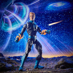 Detailed Marvel Legends Fantastic Four Human Torch with premium sculpt for collector shelf