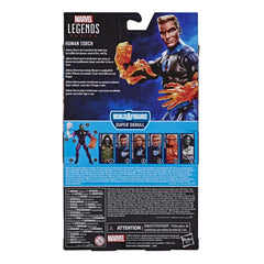 Premium packaging design for Marvel Legends Fantastic Four Human Torch figure