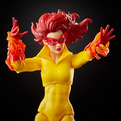 Marvel Legends Firestar action pose for dynamic display options.