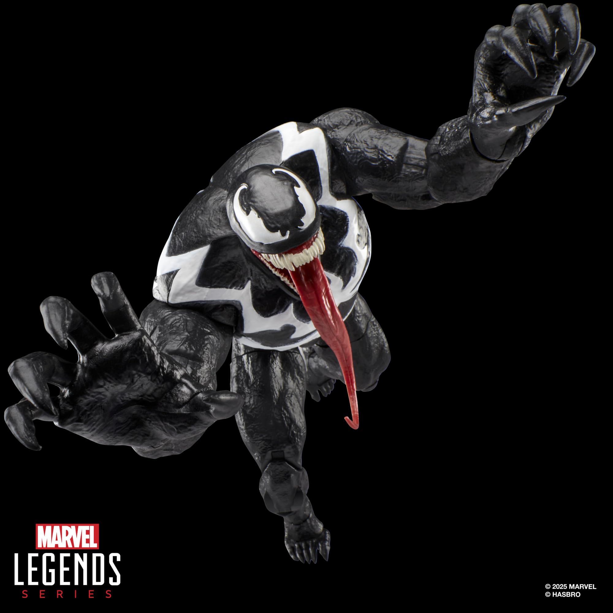 Marvel Legends Gamervers Venom alternate hands, increases expressive posing flexibility.