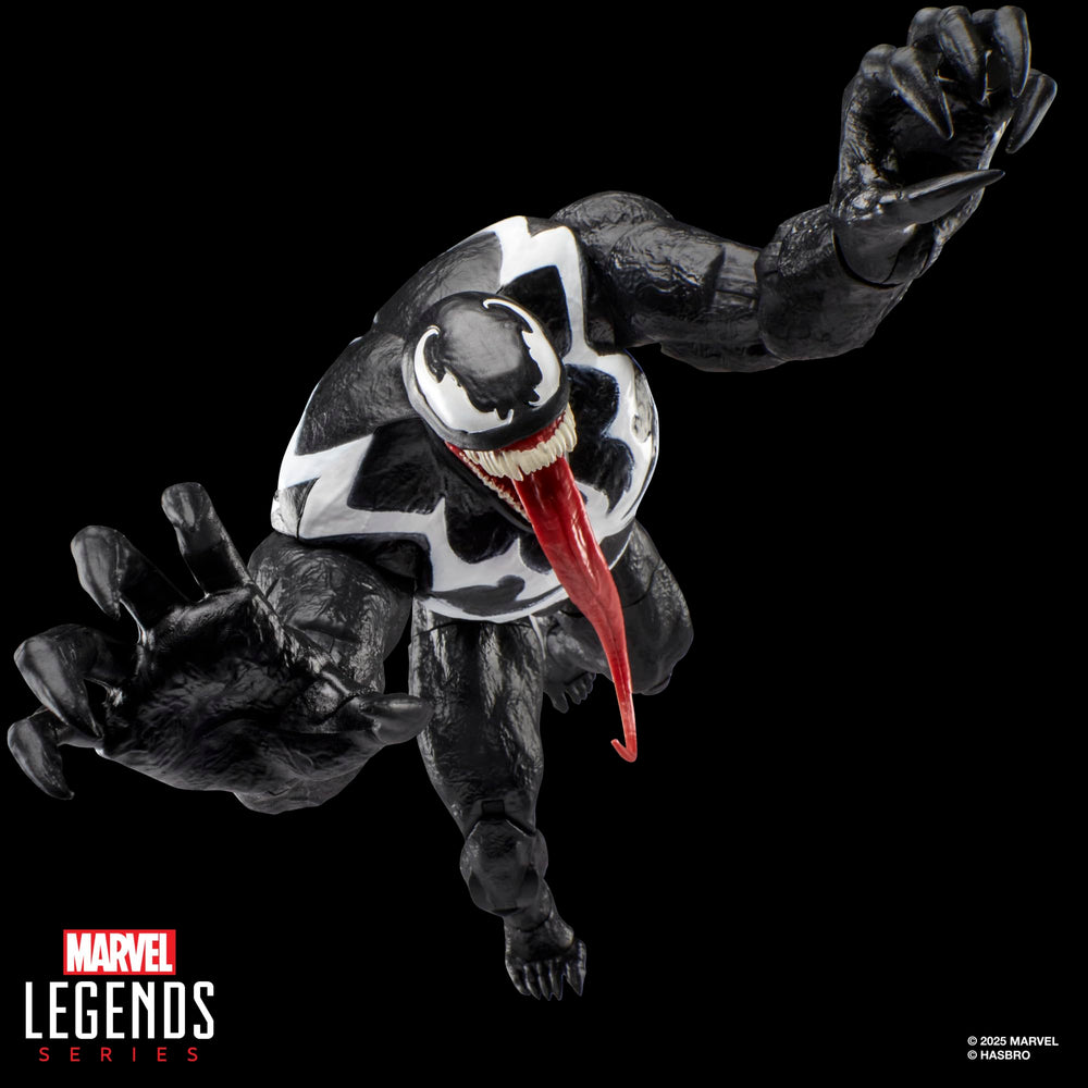 Marvel Legends Gamervers Venom alternate hands, increases expressive posing flexibility.