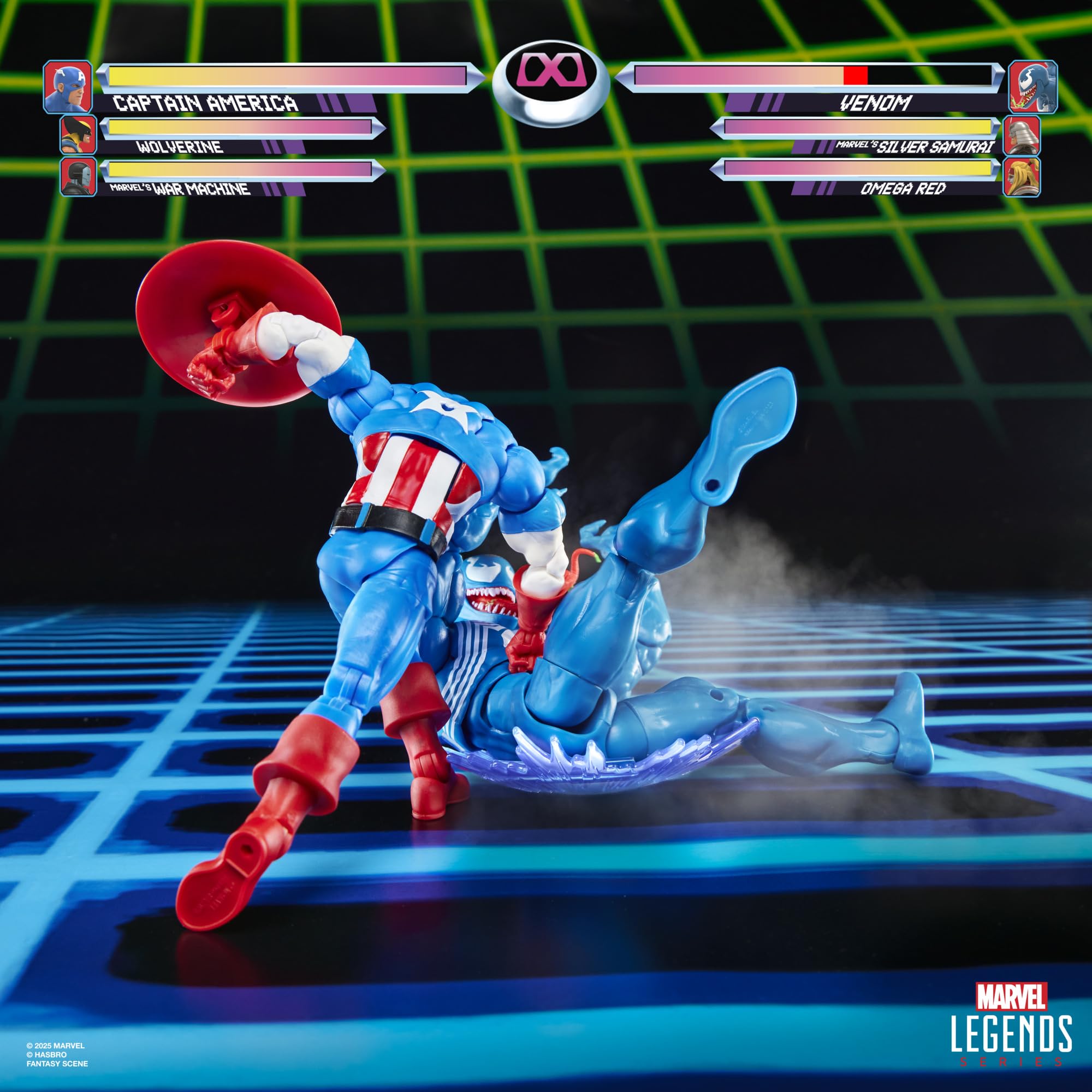 Poseable Marvel Legends Gamerverse figures shown in action-ready stance.