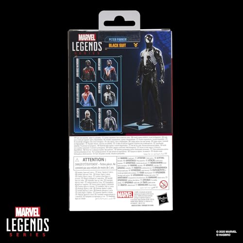 Marvel Legends GamerVerse Peter Parker Black Suit action figure ready for posing