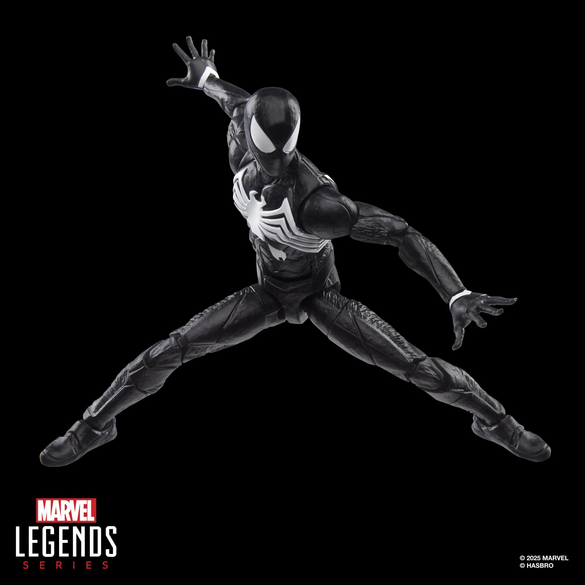 Marvel Legends GamerVerse Peter Parker Black Suit packaging shown in window box