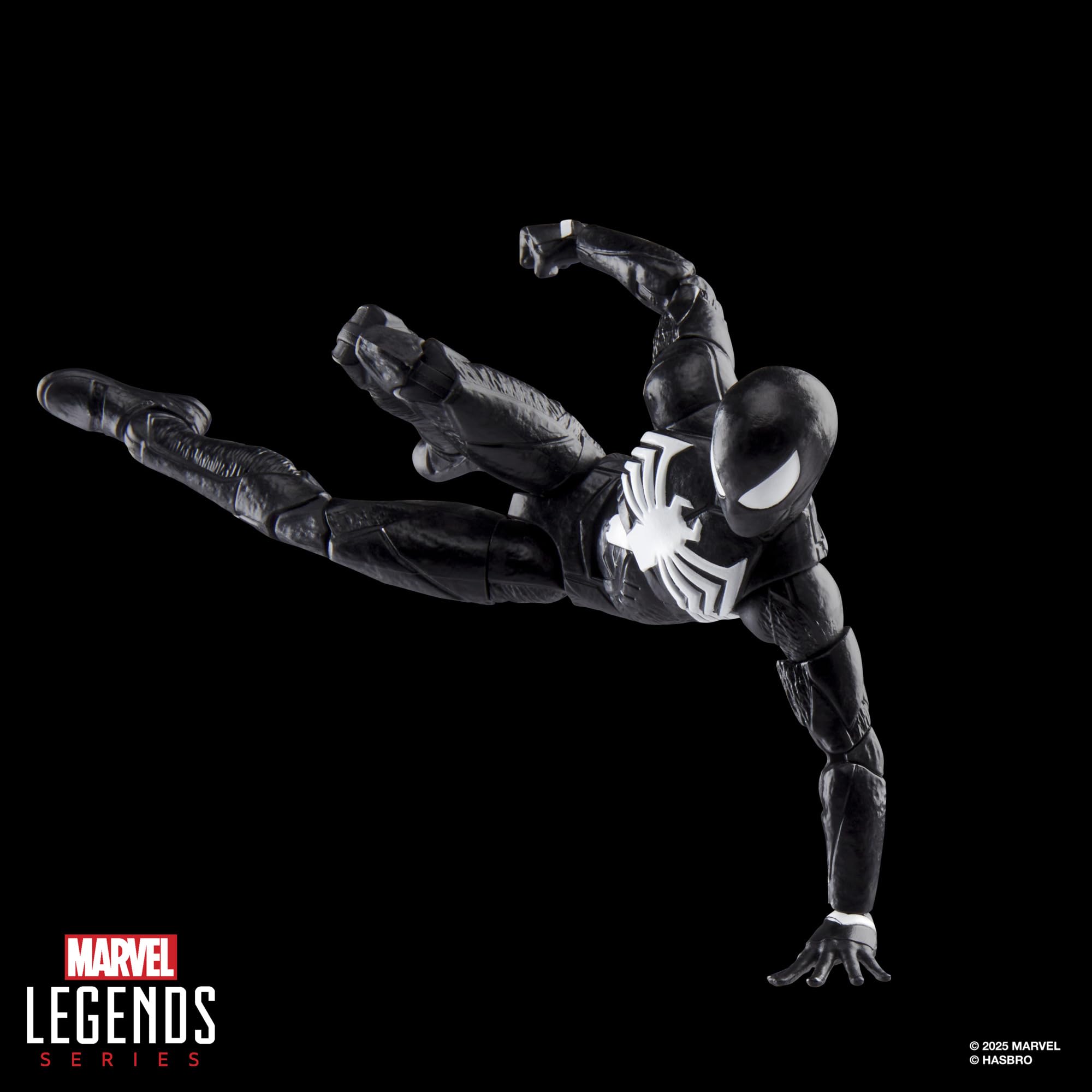 Marvel Legends GamerVerse Peter Parker Black Suit with alternate hands for pose variety