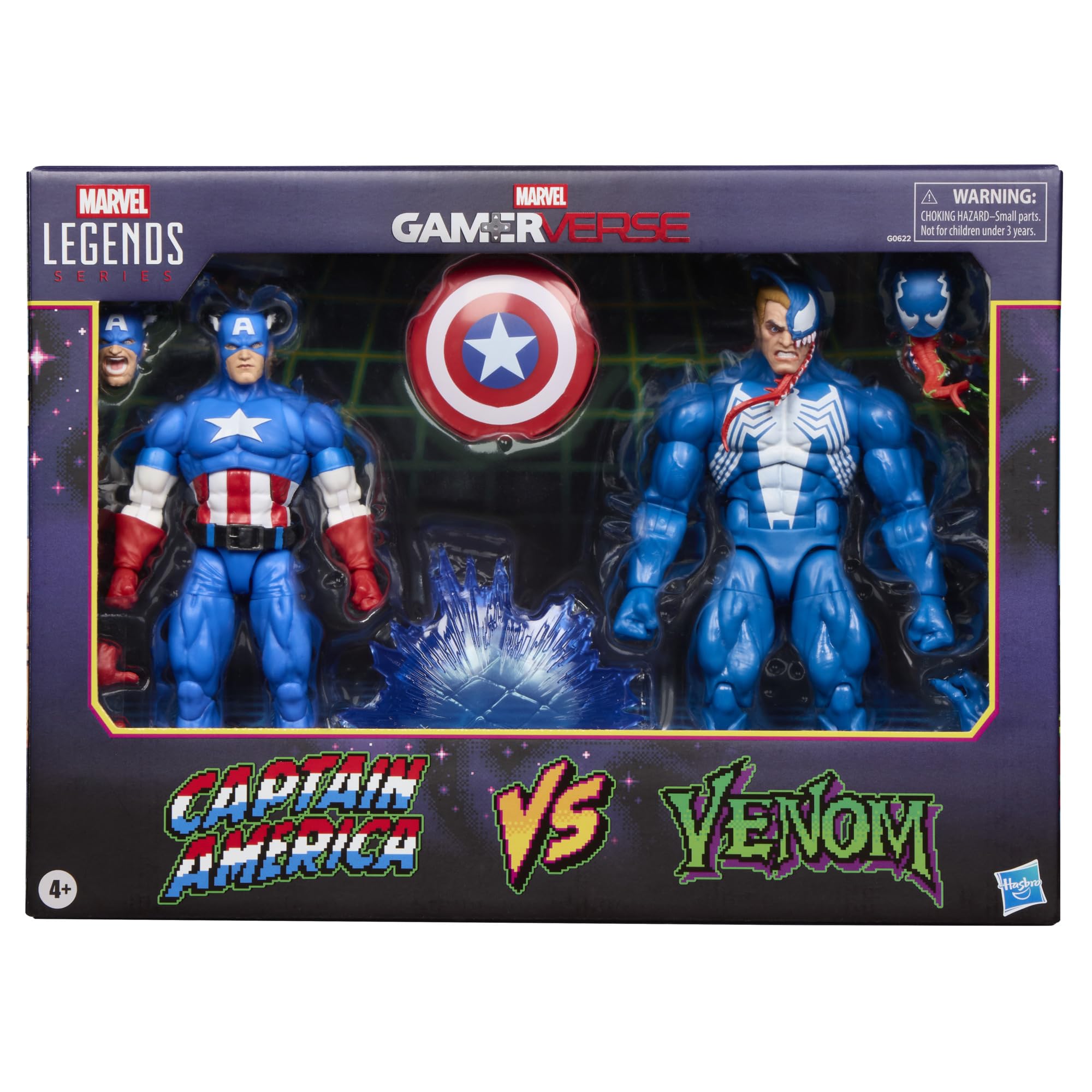 Marvel Legends Gamerverse Venom front view ideal for dynamic display.