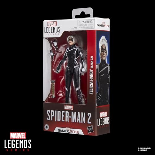 Marvel Legends Black Cat figure accessories including alternate hands