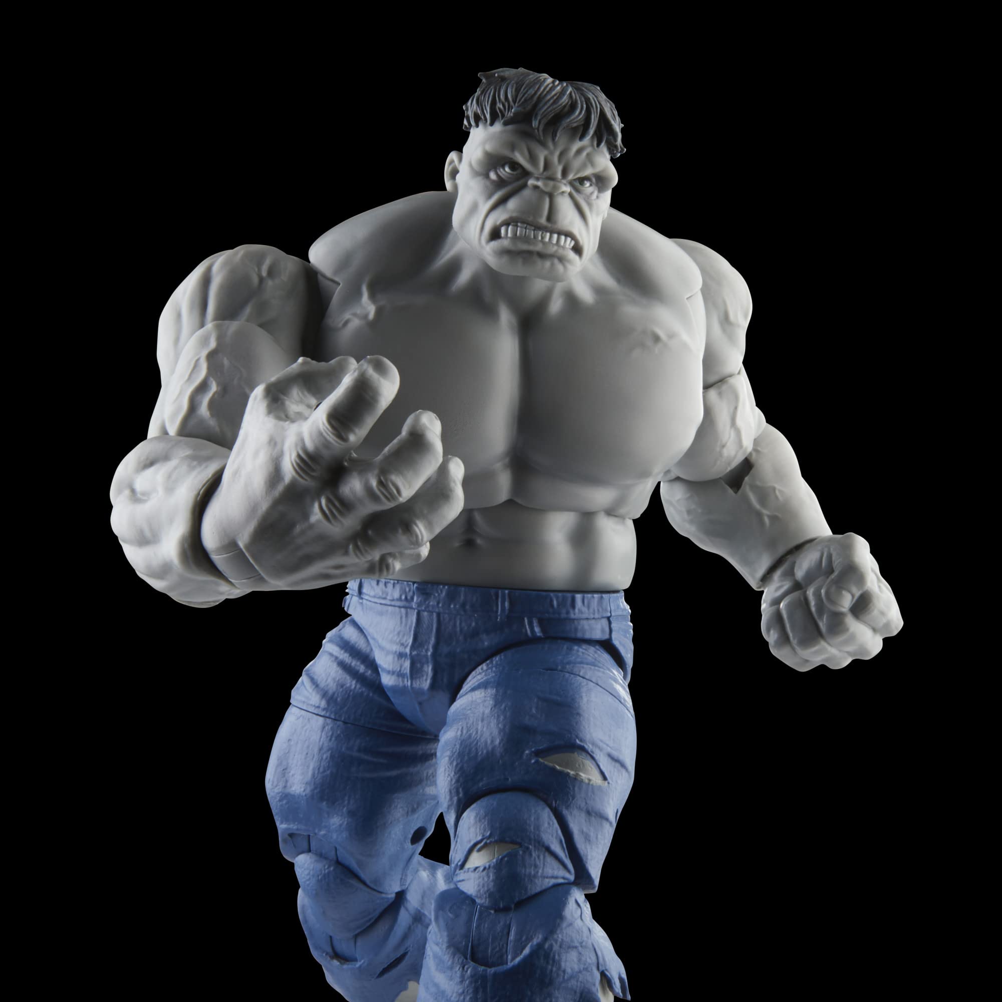 Marvel Legends Gray Hulk extra hands for dynamic action.