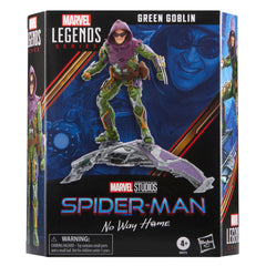 Marvel Legends Green Goblin figure with movie-inspired detailing for display.