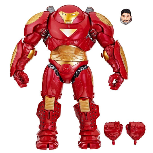 Marvel Legends Hulkbuster arm articulation shown for dynamic action poses.