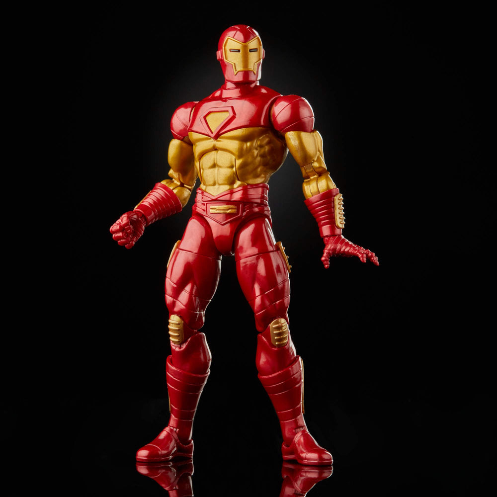 Marvel Legends Iron Man boots and scanners enabling varied action poses
