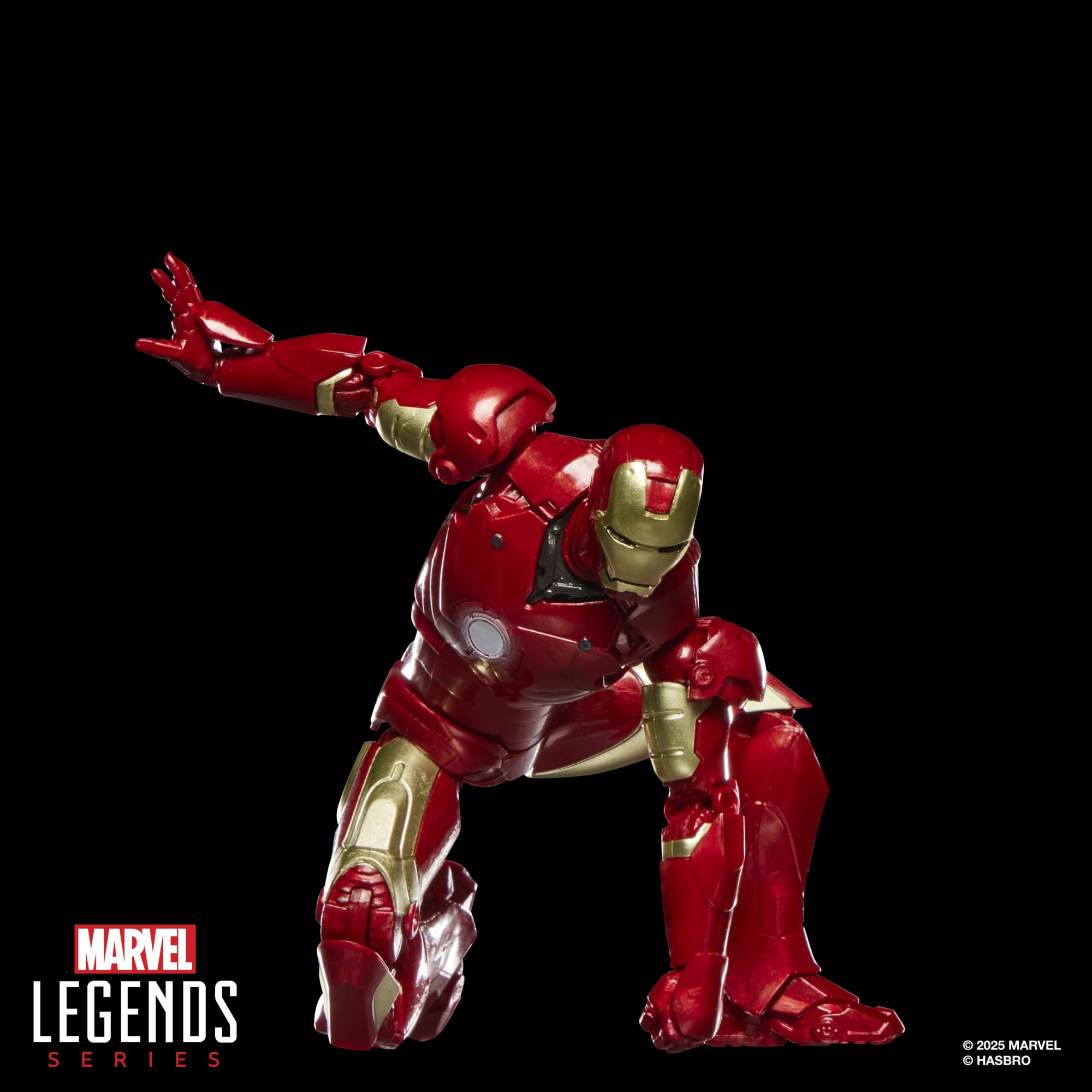 Iron Man Mark III figure with over 20 points of articulation for dynamic poses