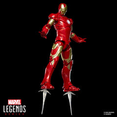 Detailed deco highlights armor textures on the Iron Man Mark III figure