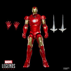 Sculpted armor details on the Iron Man Mark III figure
