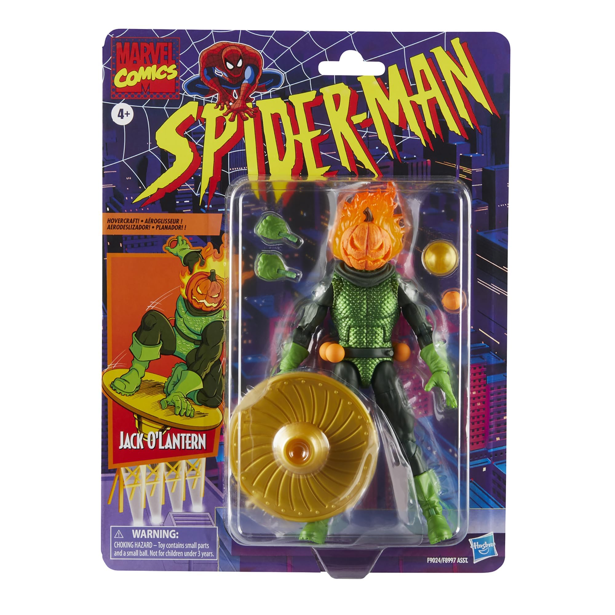 Marvel Legends Jack O'Lantern alternate hands for versatile posing.