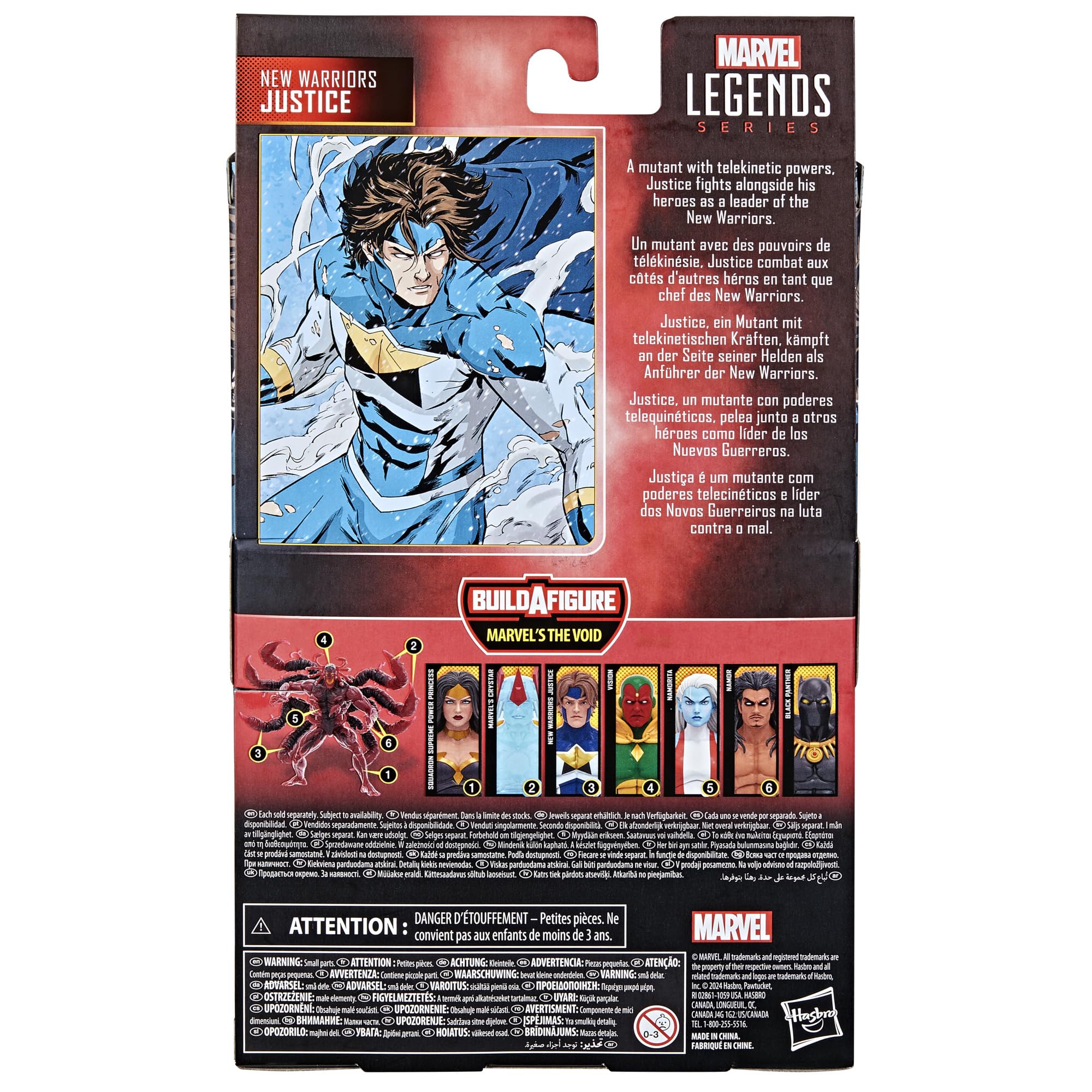 Marvel Legends Justice Warriors diorama-friendly figure for shelf setups.