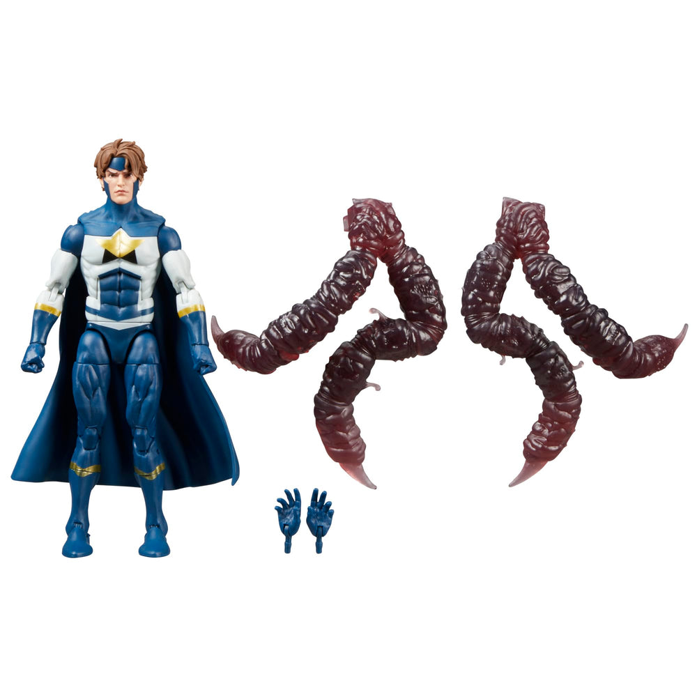 Marvel Legends Justice Warriors figure front view for display.