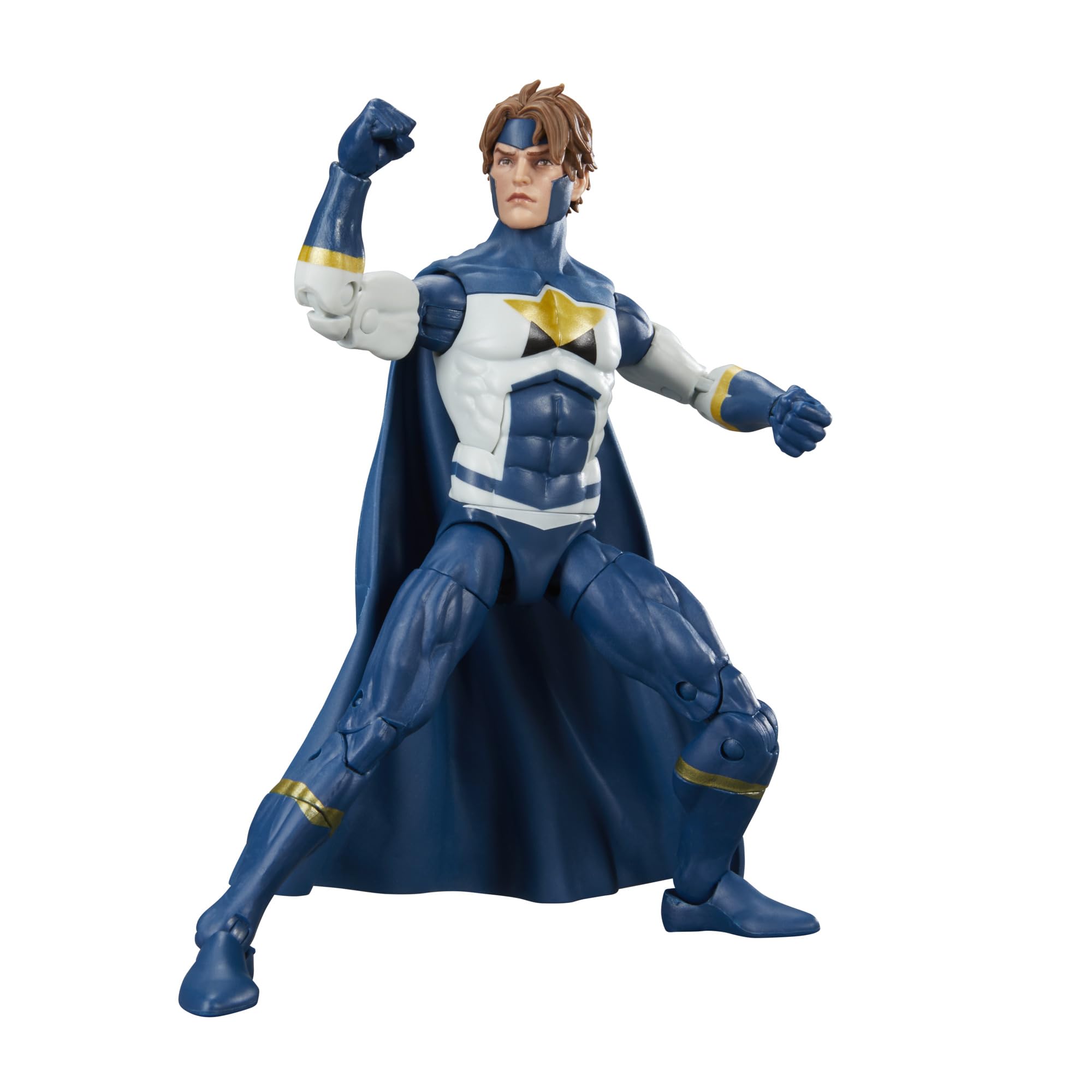 Marvel Legends Justice Warriors head sculpt captures iconic character detail.