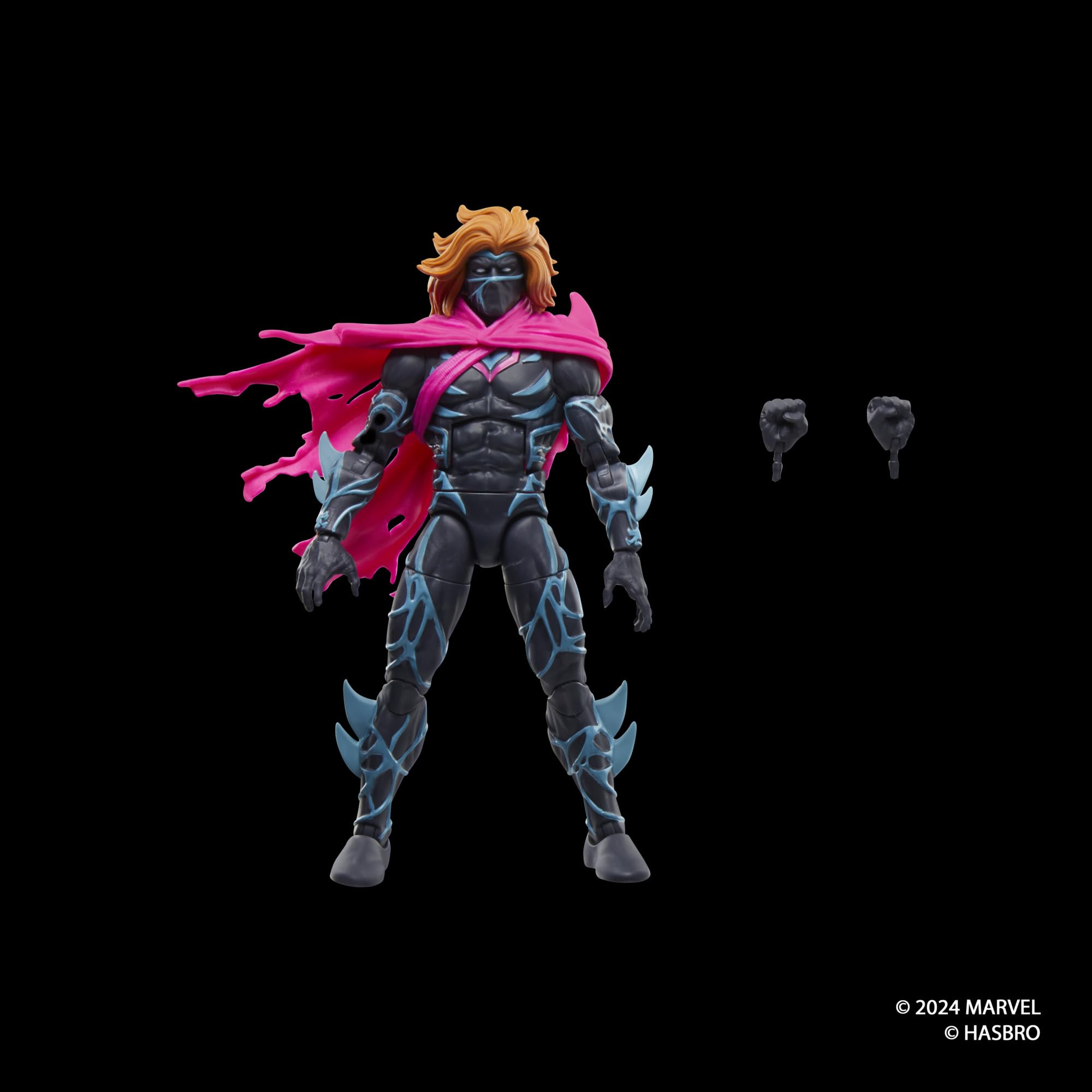 Marvel Legends Kaine 6-inch scale fits standard display cases.