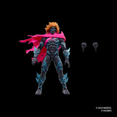 Marvel Legends Kaine 6-inch scale fits standard display cases.