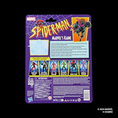 Marvel Legends Kaine packaging and figure showcase for collectors.