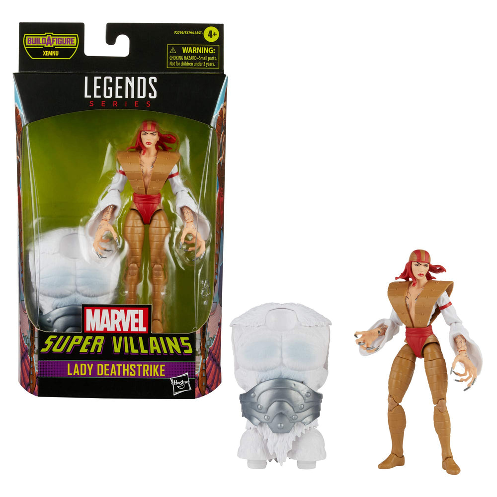 Marvel Legends Lady Deathstrike figure back detail showing articulation hints.