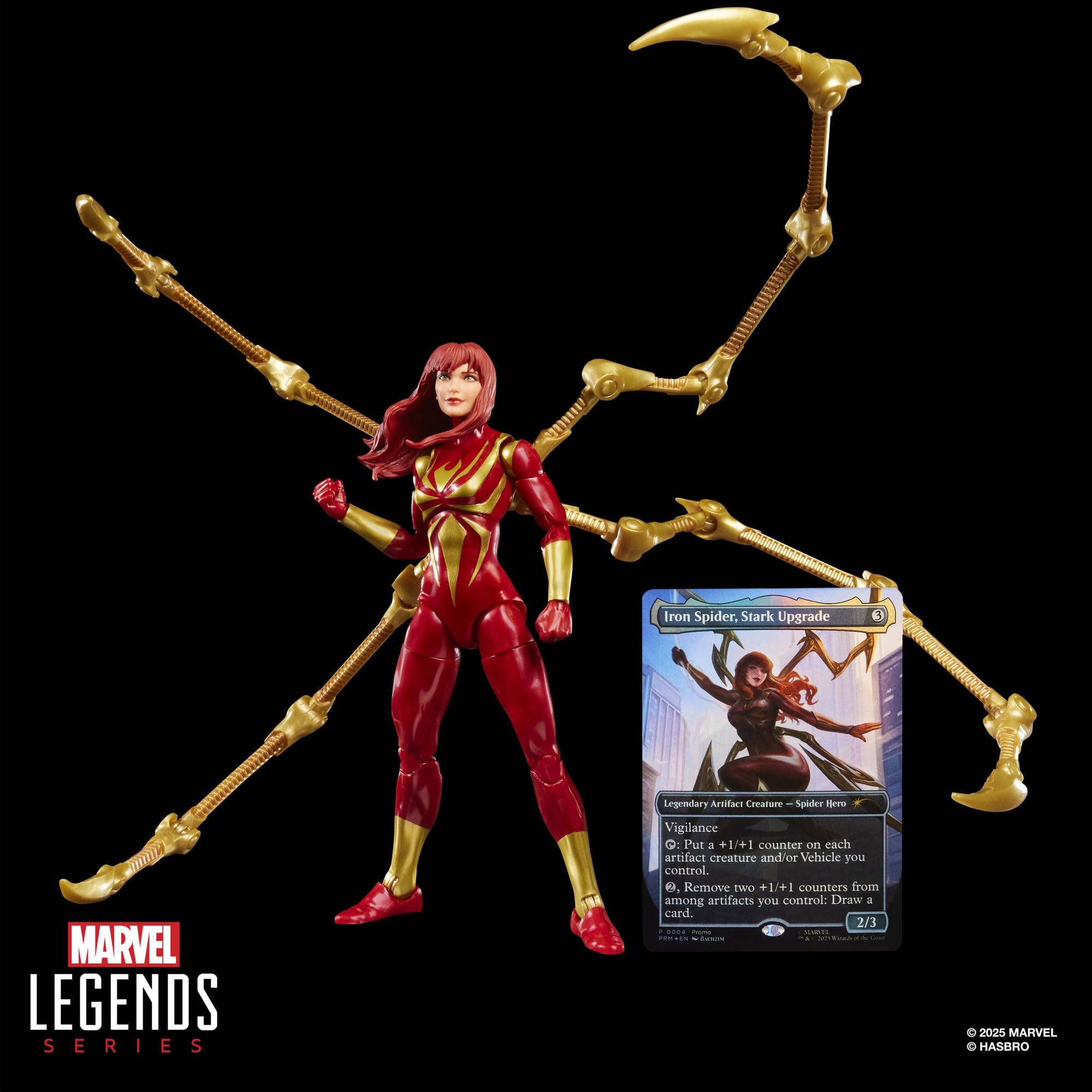 Iron Spider articulated legs unlock dramatic action poses for shelves