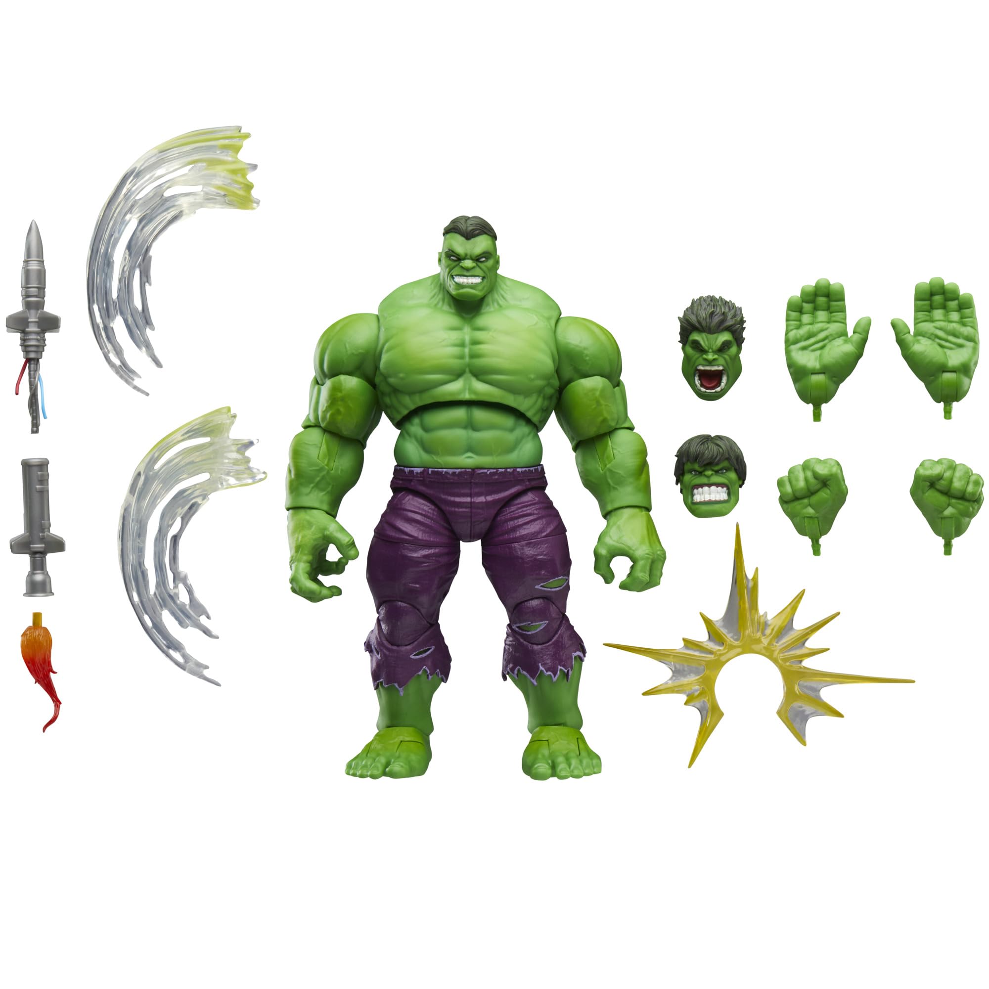 Marvel Legends Maximum Hulk figure articulation enables dynamic, action-ready poses.