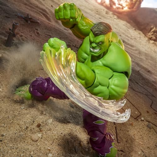 Marvel Legends Maximum Hulk figure includes hands and heads for expressive poses.