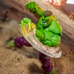 Marvel Legends Maximum Hulk figure includes hands and heads for expressive poses.