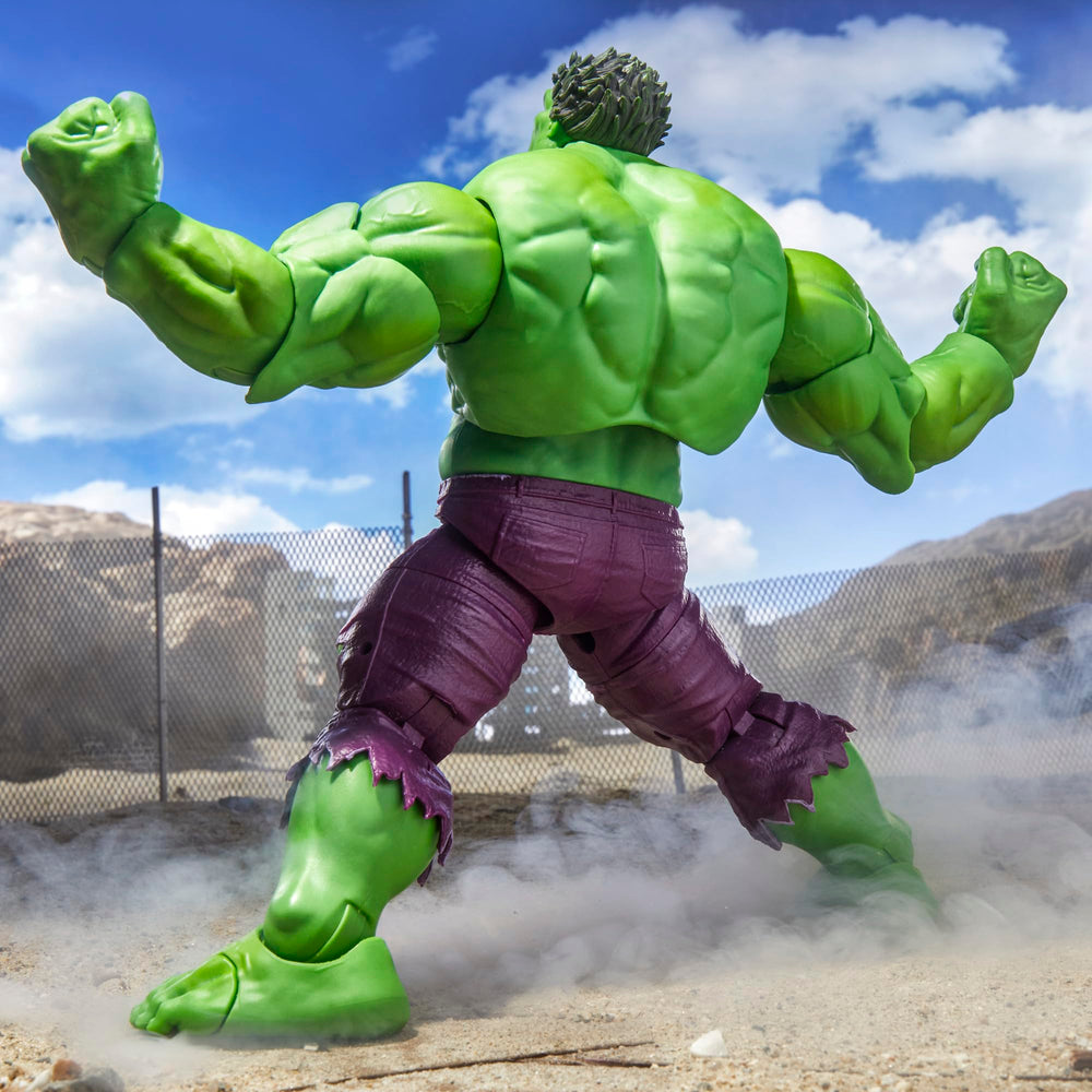Marvel Legends Maximum Hulk figure offers wide pose options for creative photography.