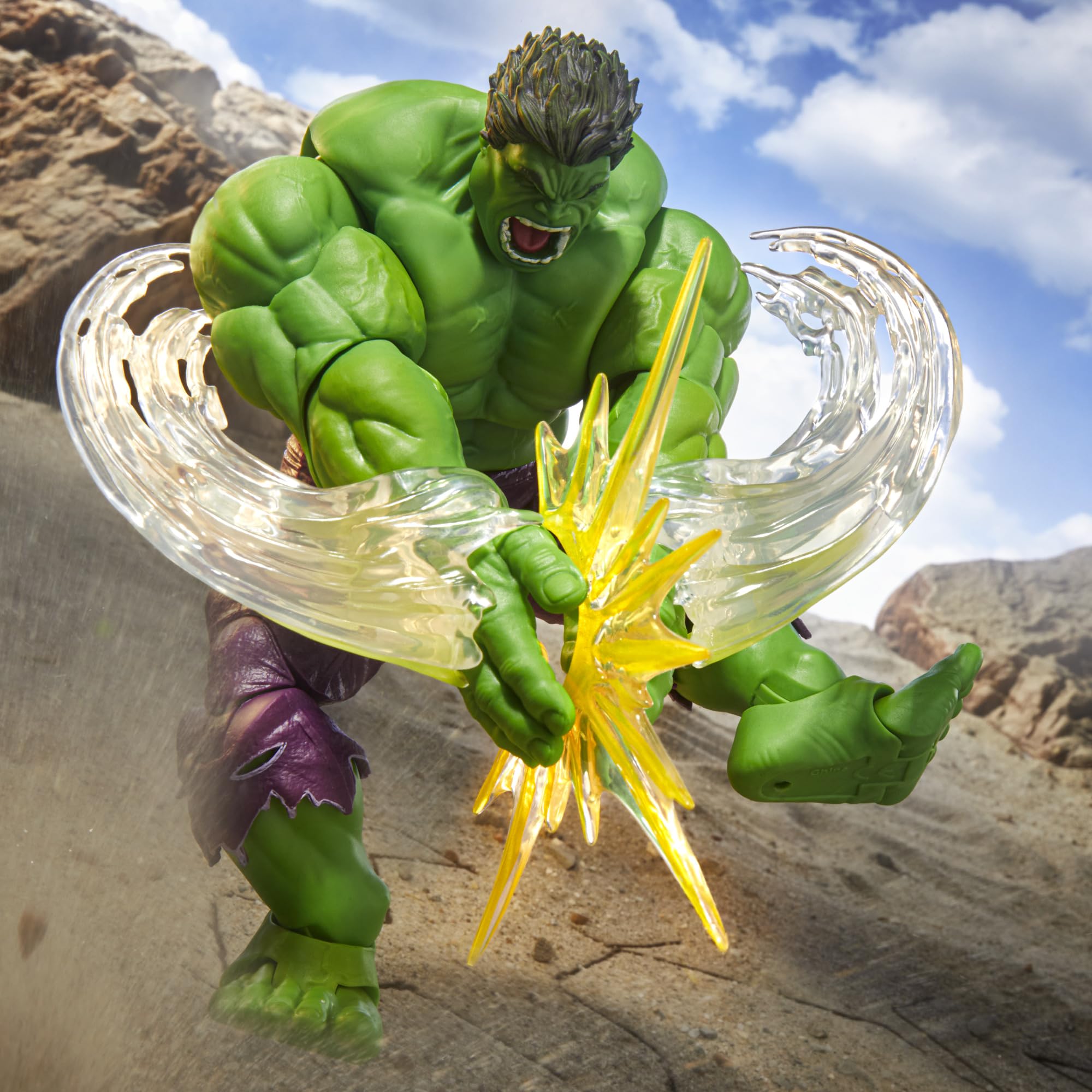 Marvel Legends Maximum Hulk figure stands at 8.5 inches tall for dramatic shelf presence.