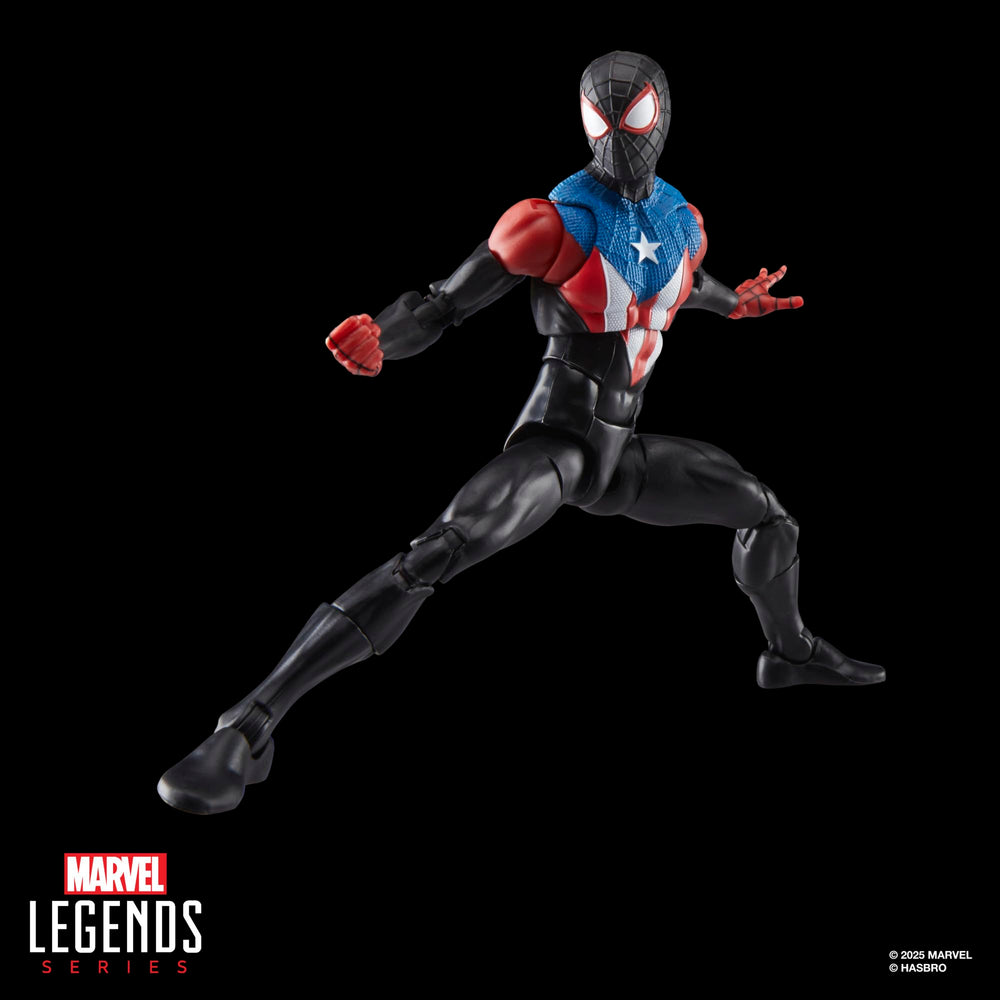 Marvel Legends Boricua Suit back view highlights detailed deco.