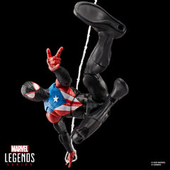 Marvel Legends web-slinging attachment ideal for heroic action poses.