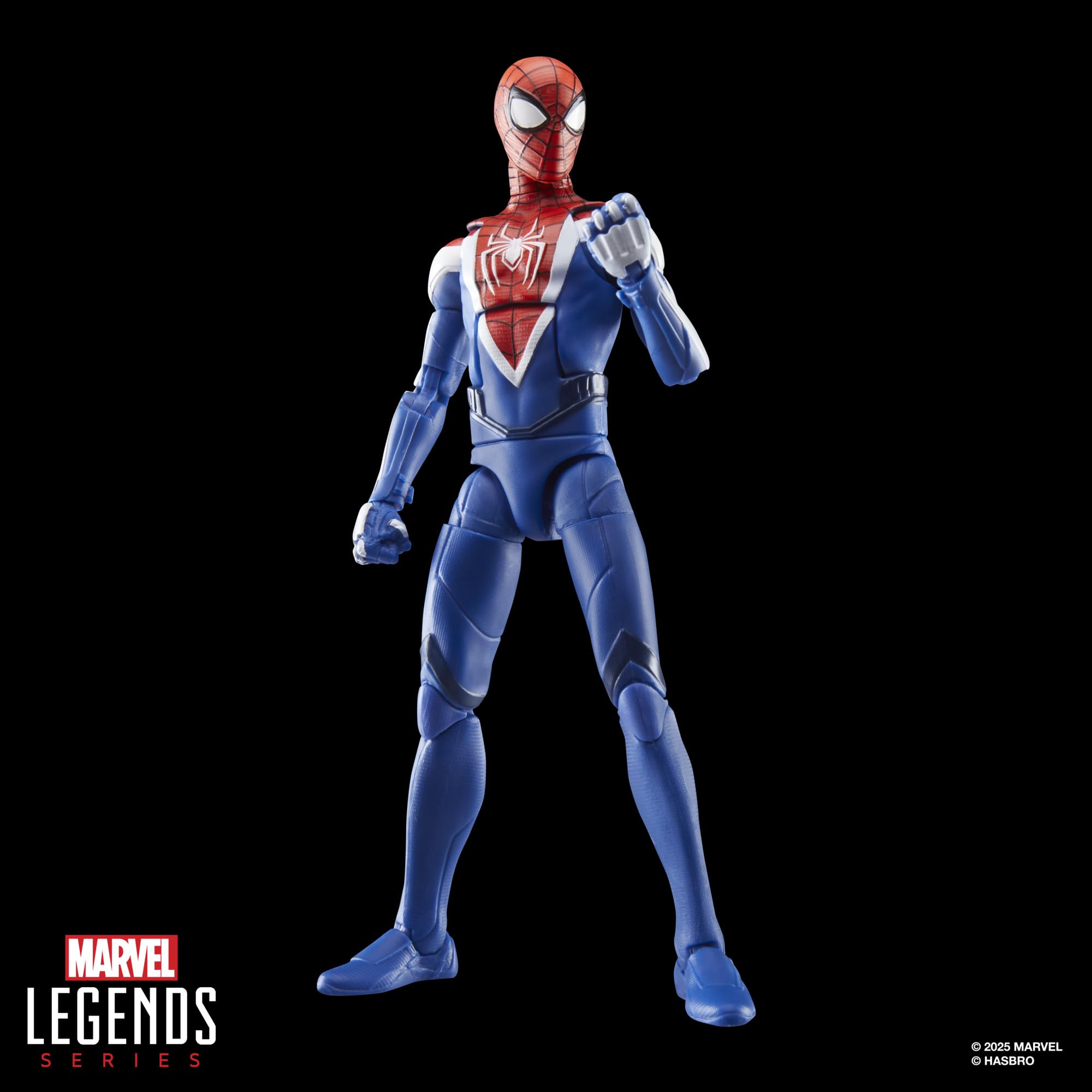 Marvel Legends Miles Morales on a tidy shelf display.