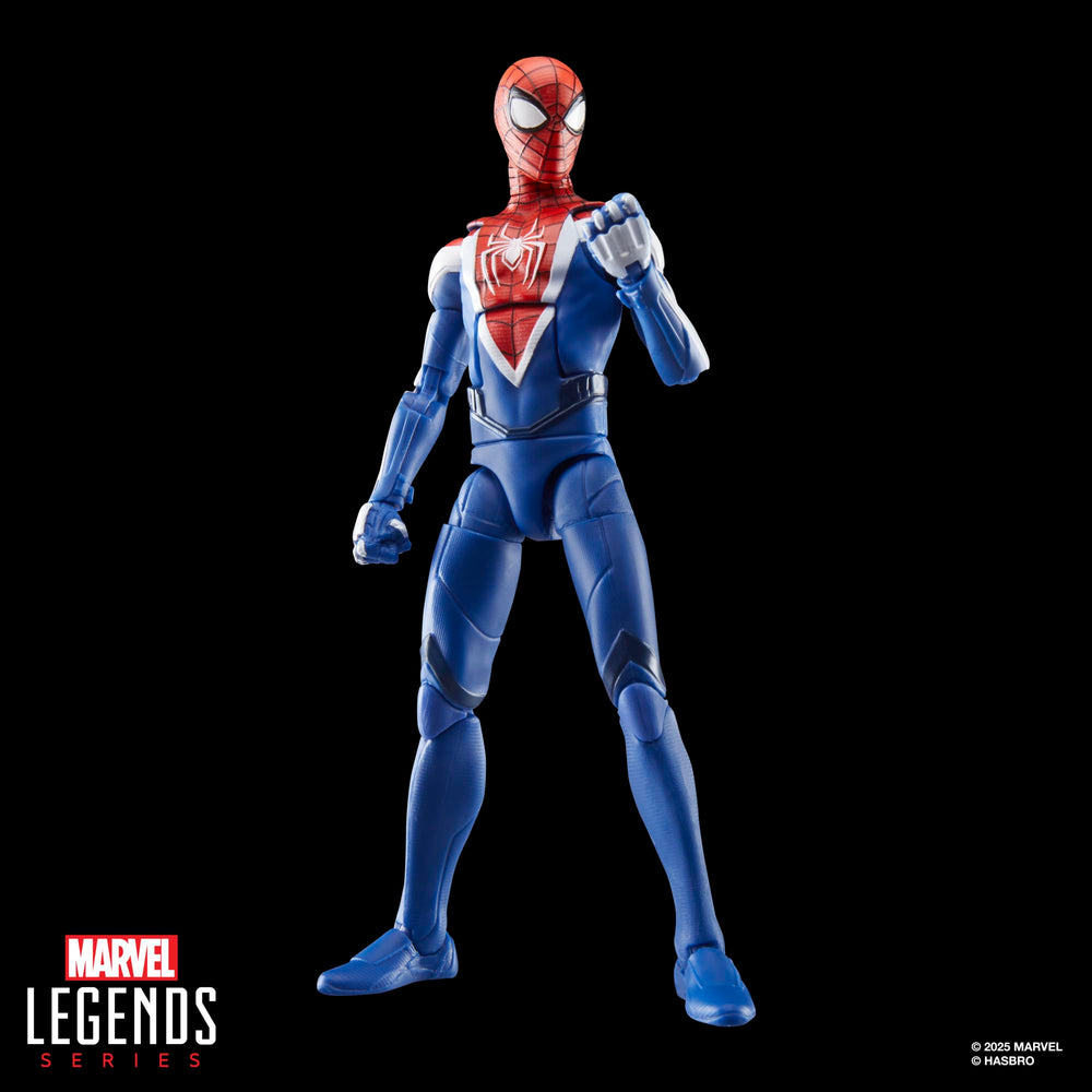 Marvel Legends Miles Morales on a tidy shelf display.