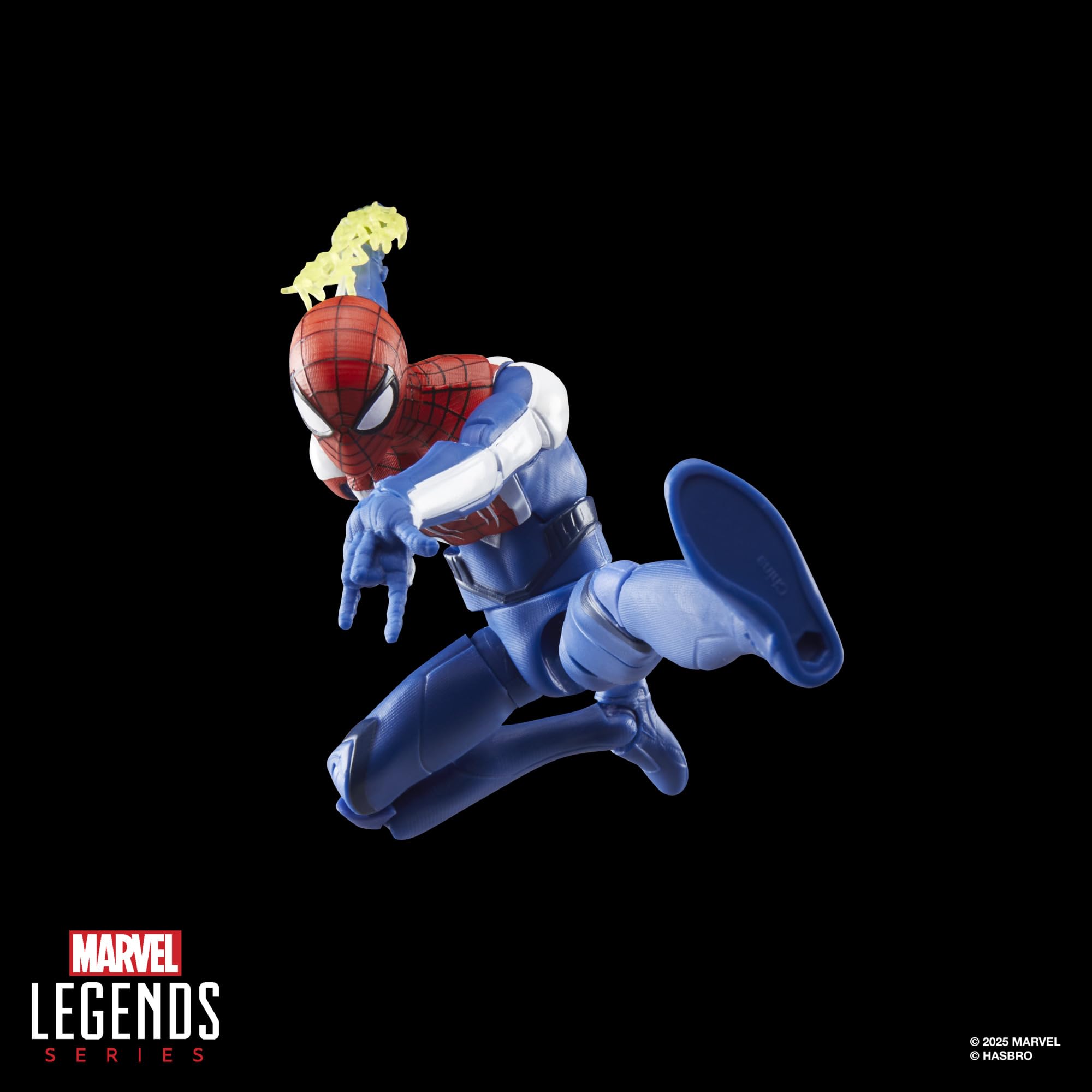 Marvel Legends Miles Morales upgraded suit diorama-ready presentation.