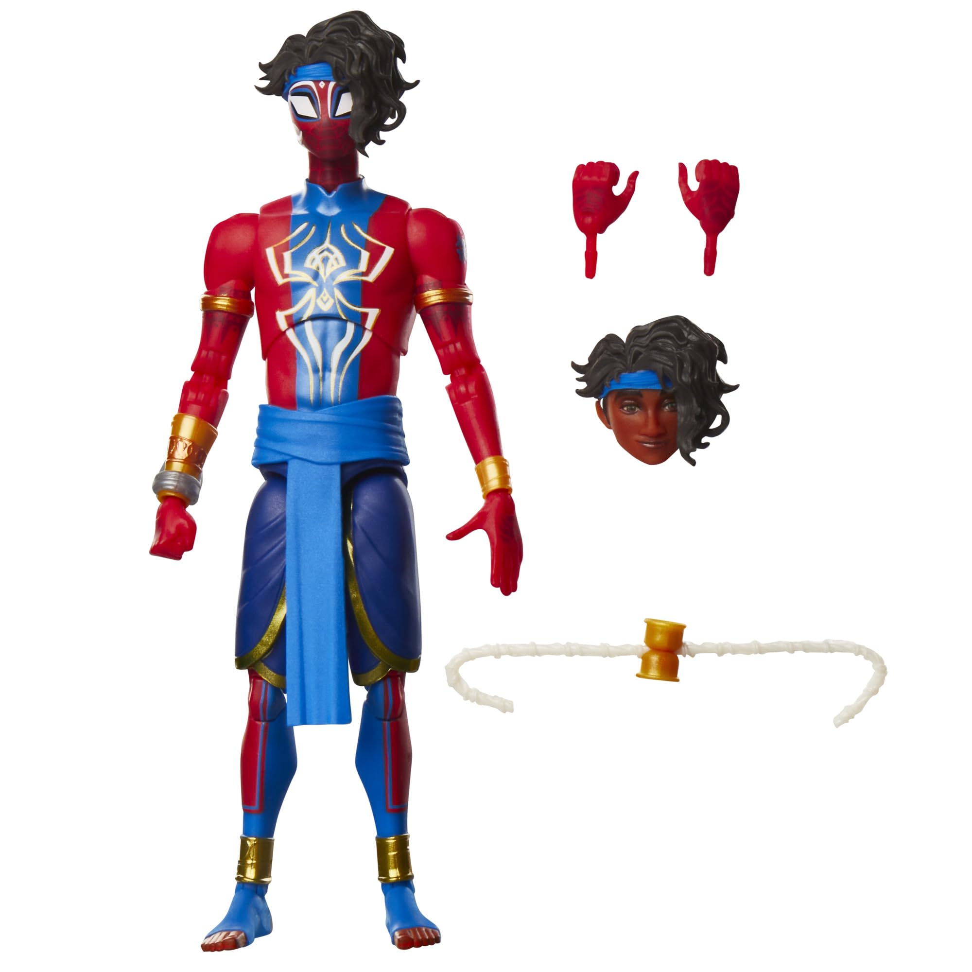 Marvel Legends Pavitr Prabhakar figure front view shows premium display-ready detail.