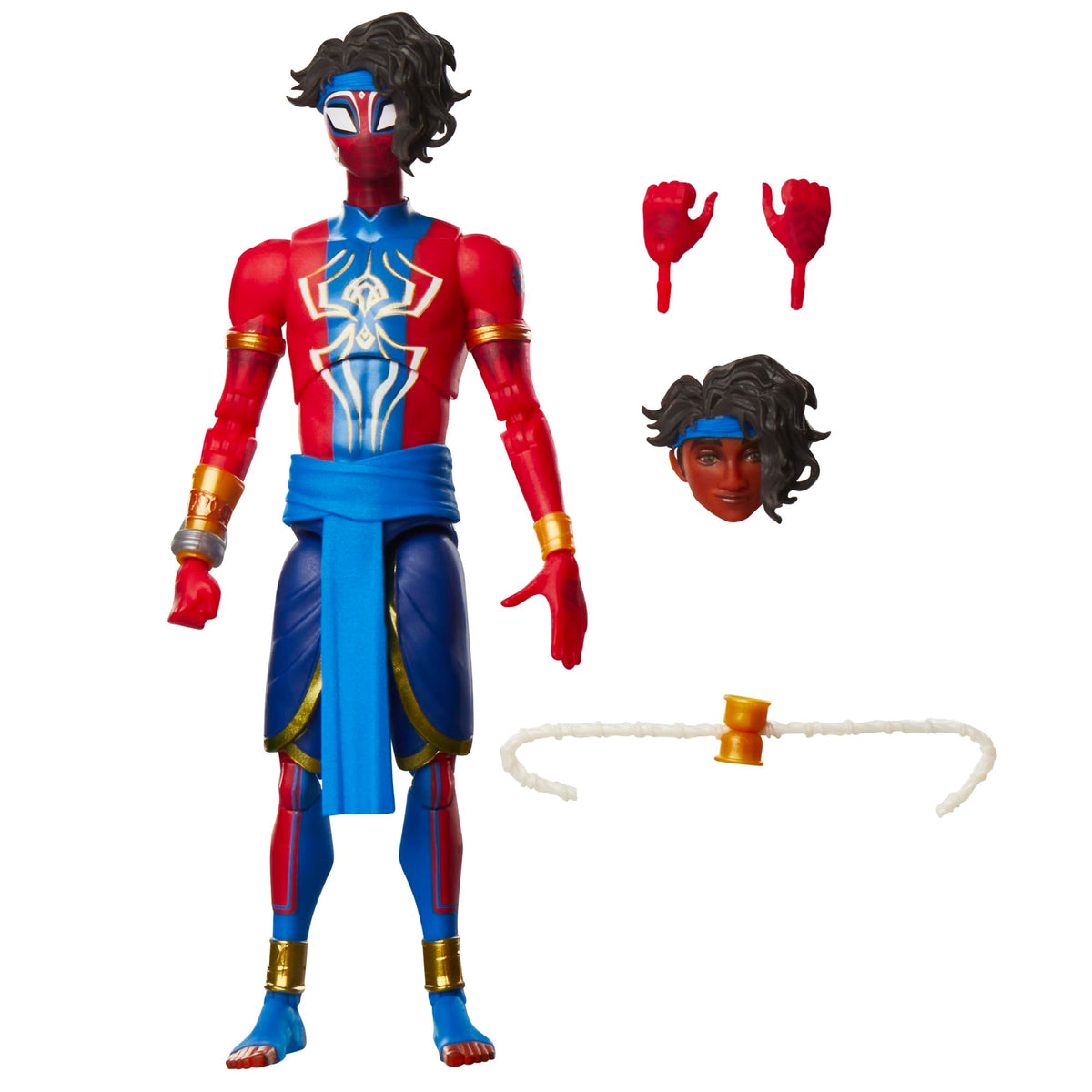 Marvel Legends Pavitr Prabhakar figure front view shows premium display-ready detail.