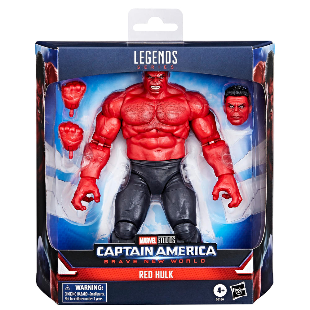 Marvel Legends Red Hulk articulation overview with multiple joints for dynamic poses