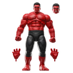 Marvel Legends Red Hulk Deluxe figure front view showing pose-ready silhouette