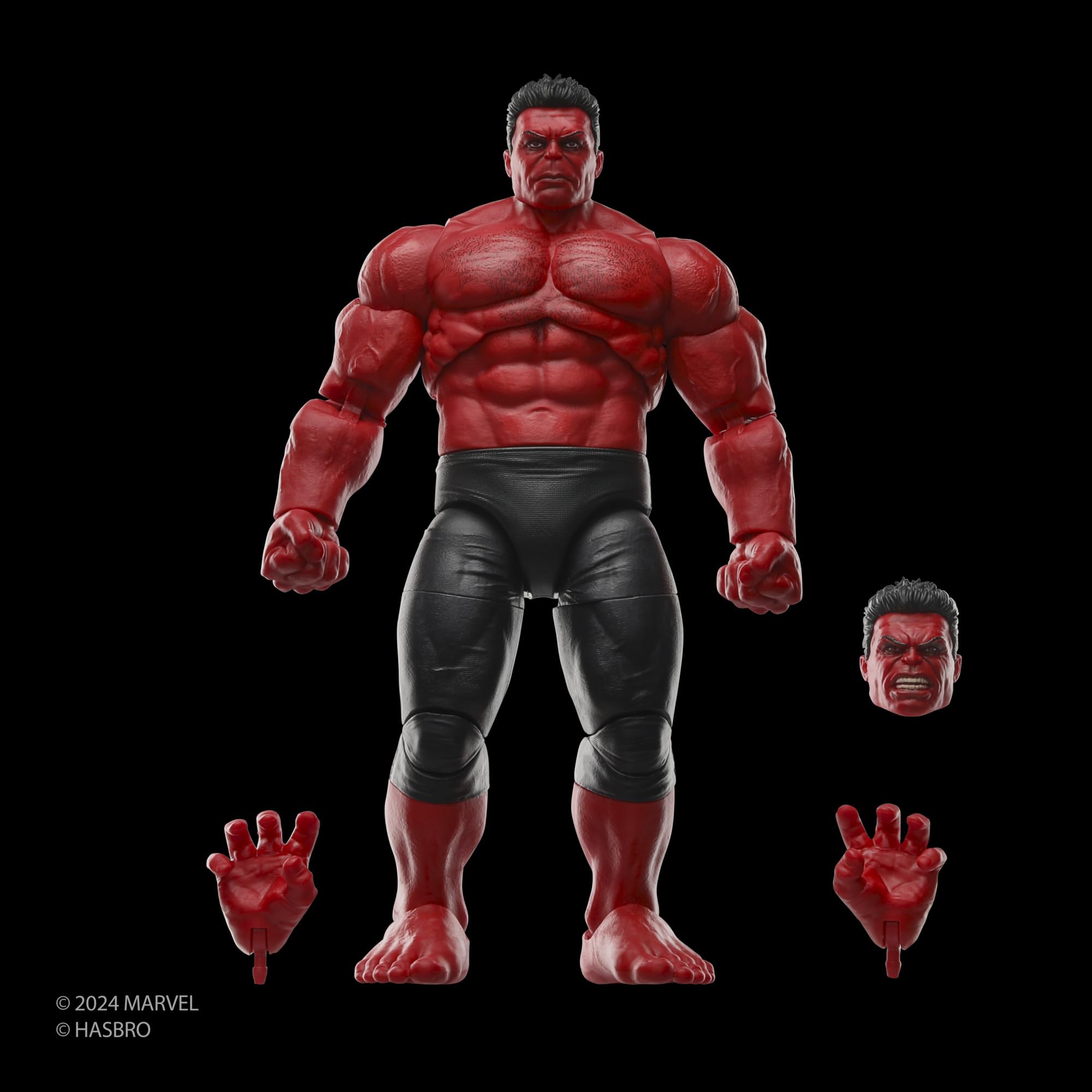 Marvel Legends Red Hulk deluxe unboxing and poseability in action
