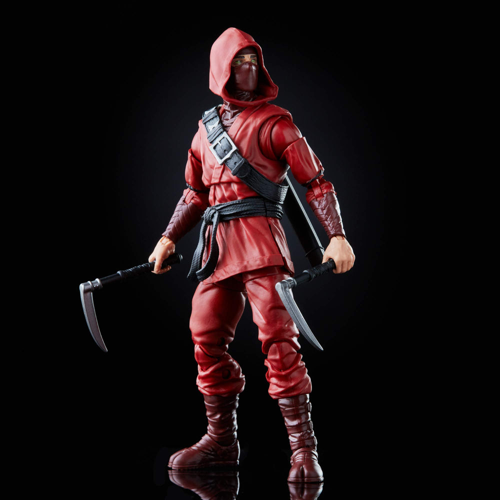 Marvel Legends Series Hand Ninja close-up highlighting intricate design.