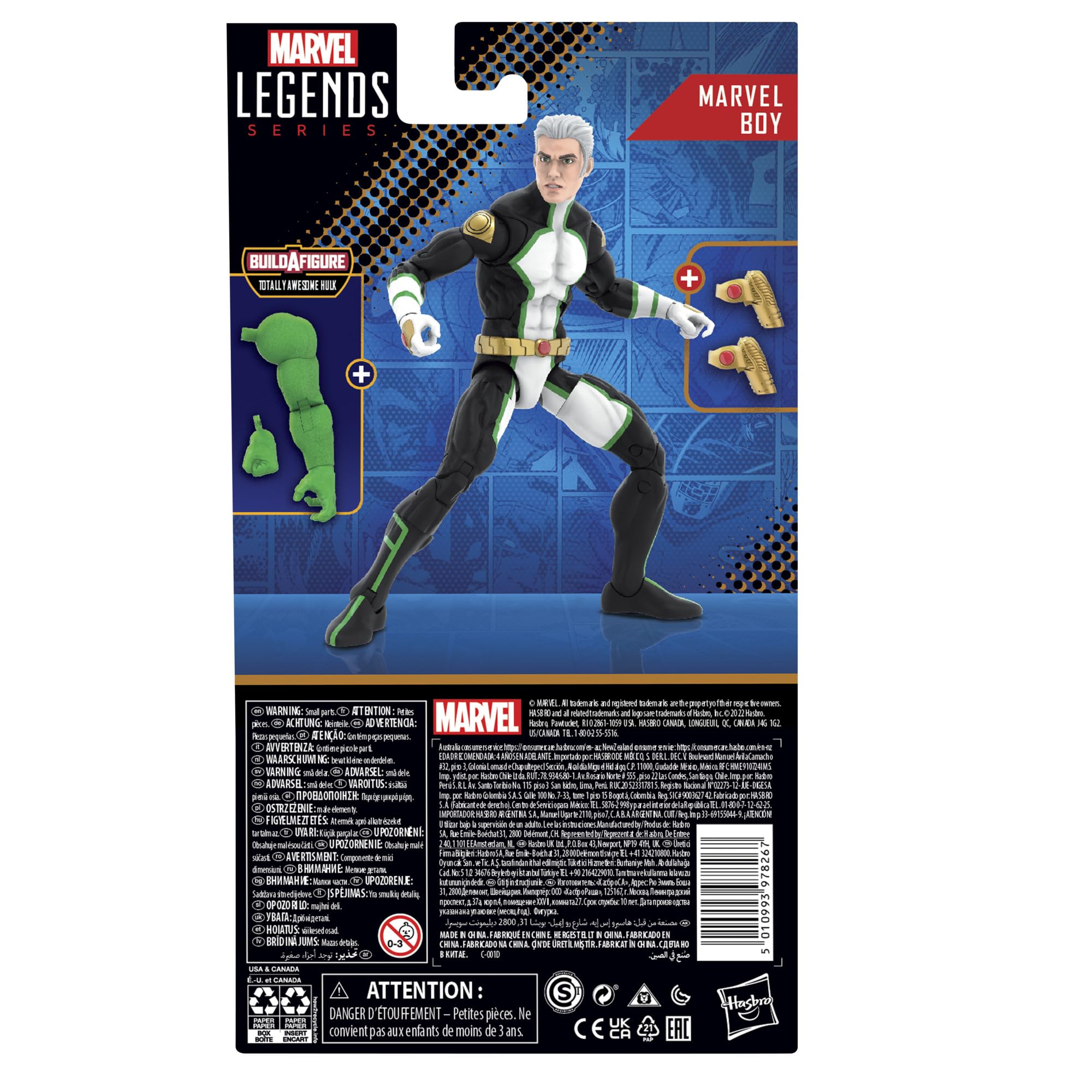 Poseable Marvel Boy with premium deco for lifelike shelf display