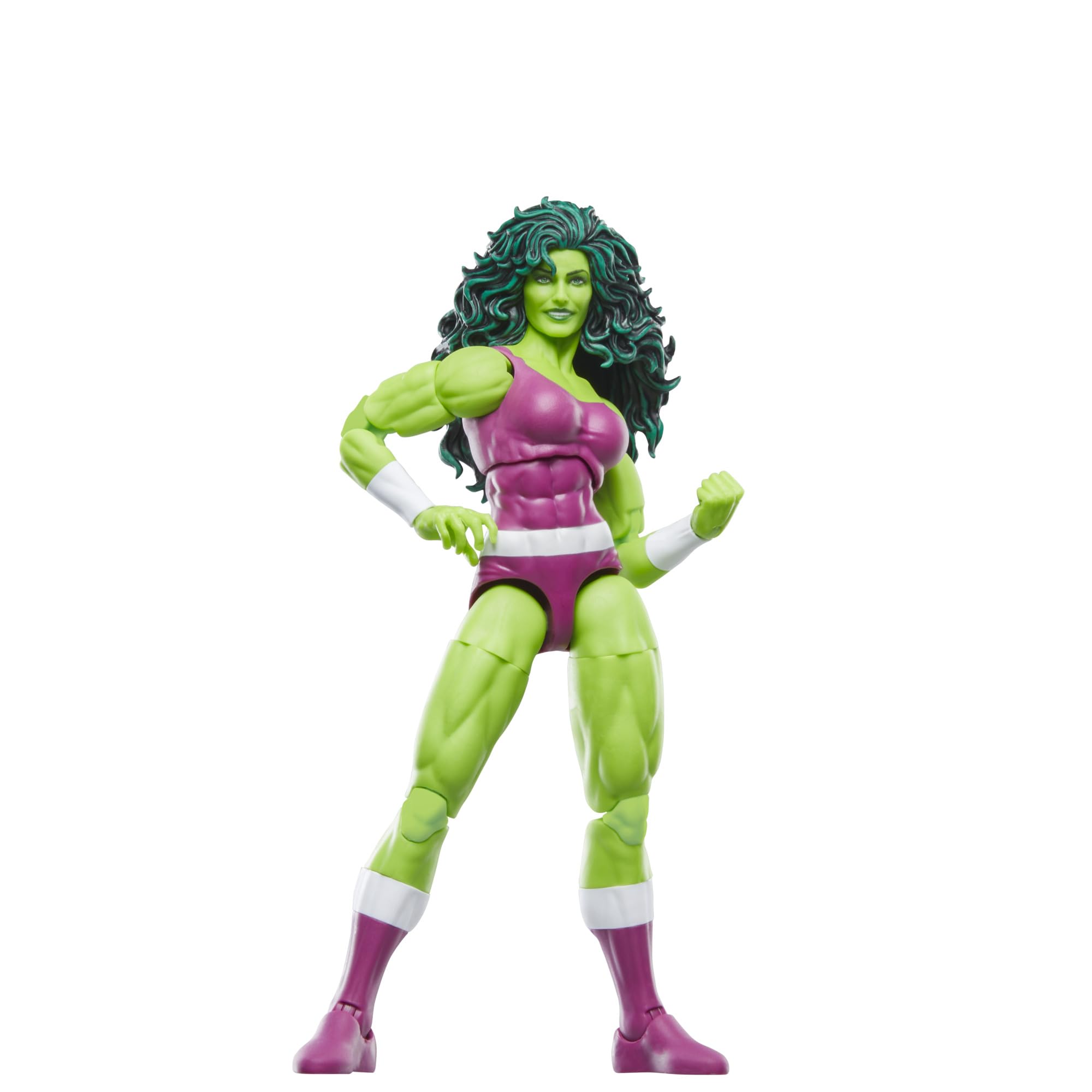 Marvel Legends She-Hulk 6-inch figure accessories enhance display options.