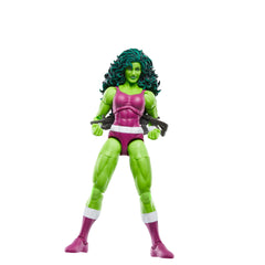 Marvel Legends She-Hulk 6-inch figure with alternate hands for expressive scenes.
