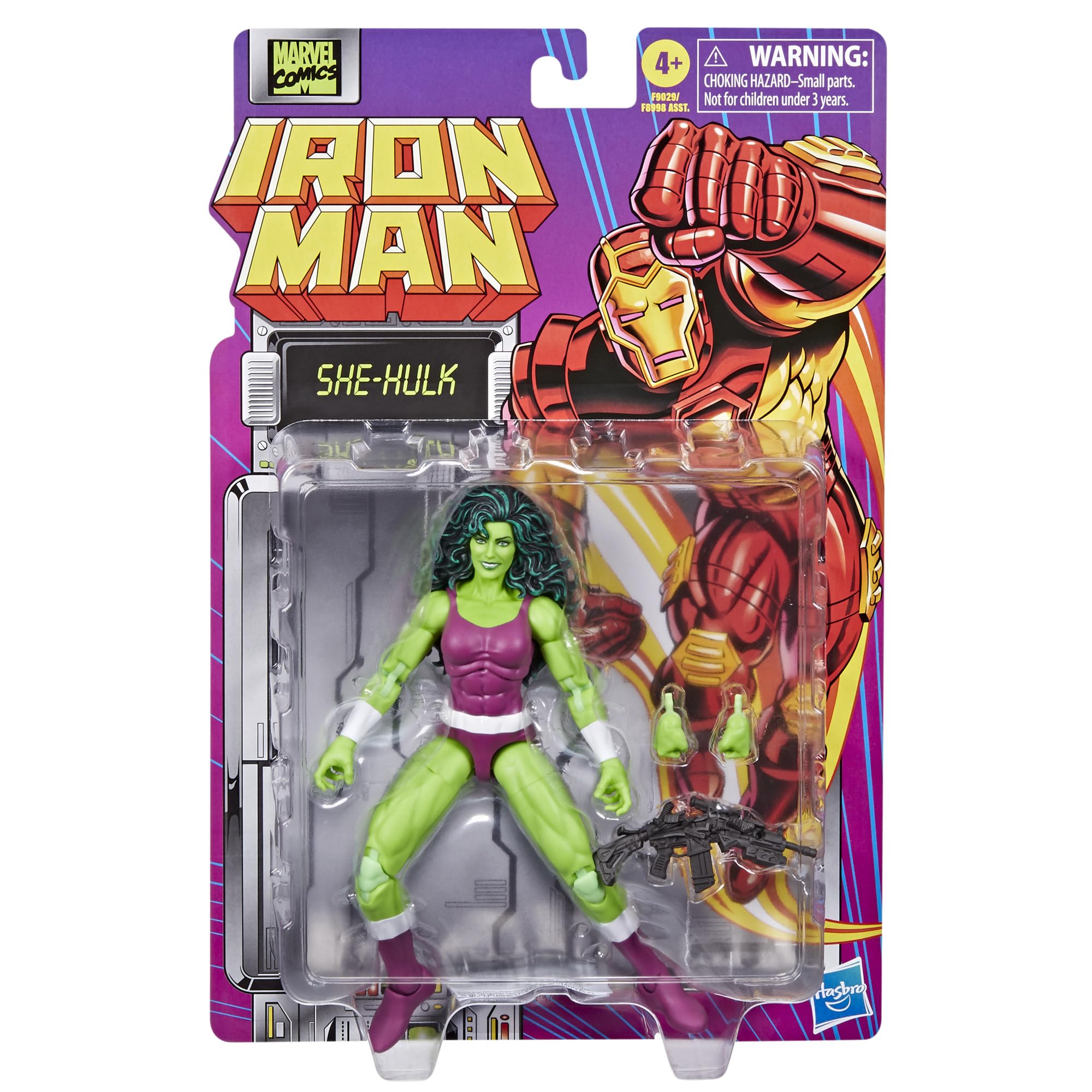 Marvel Legends She-Hulk 6-inch articulation points enable dynamic poses.